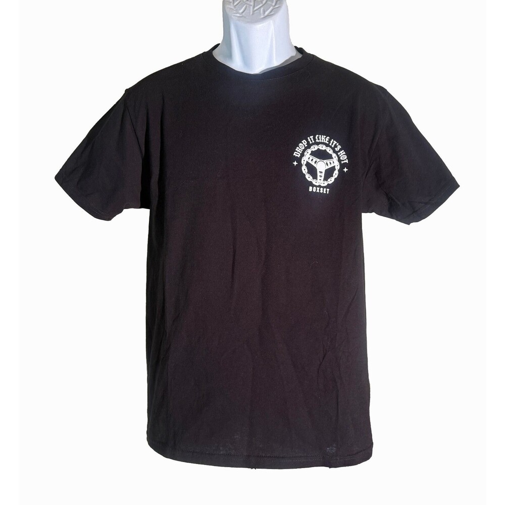 BOXSET DROP IT LIKE IT'S HOT Short‎ Sleeve T-Shirt Black Small